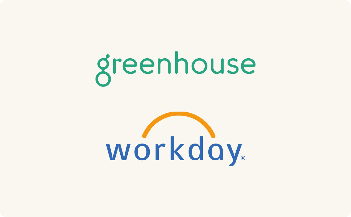 An image showing both the Greenhouse and Workday logos