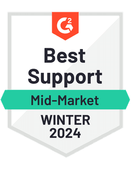 Best Support Mid Market Winter 2024